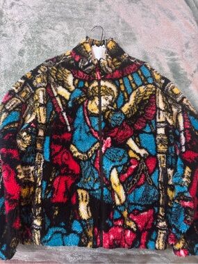 Supreme Saint Michael Zip-Up Fleece